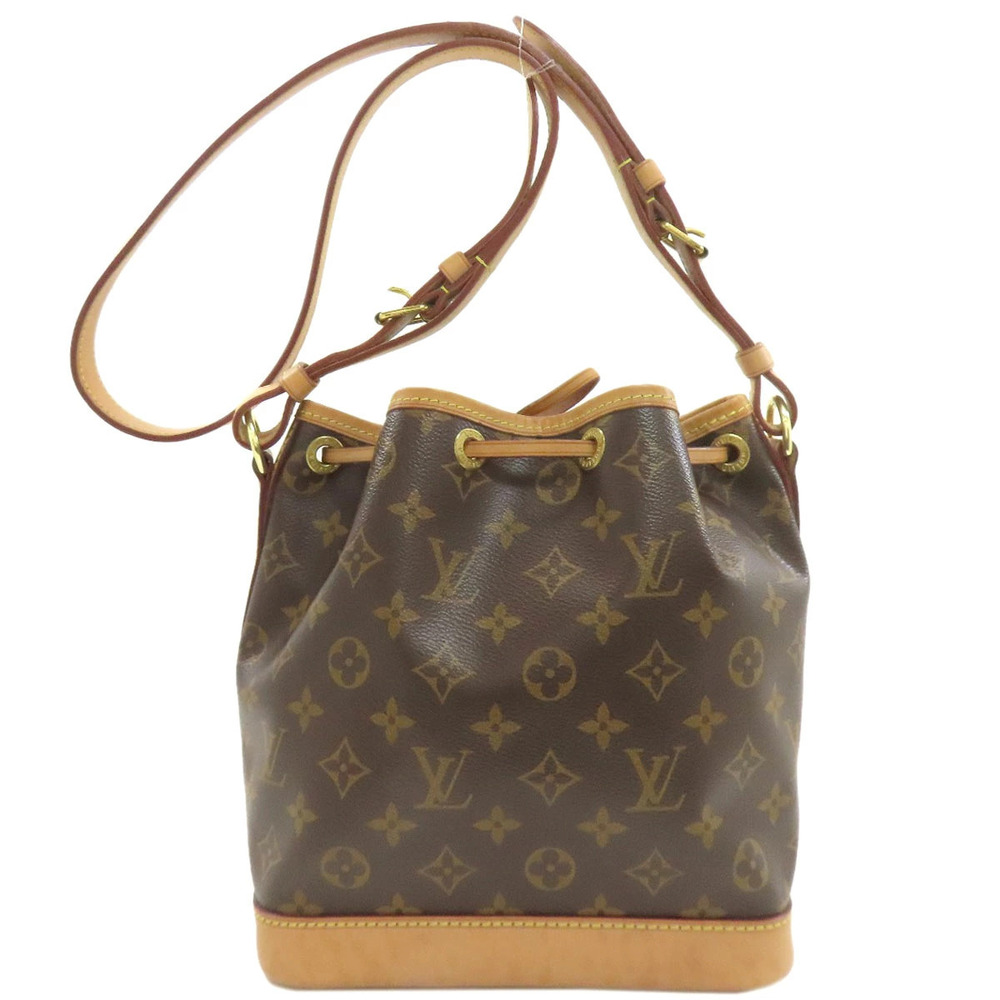 Louis Vuitton Noe Canvas Shoulder Monogram Bag Brown